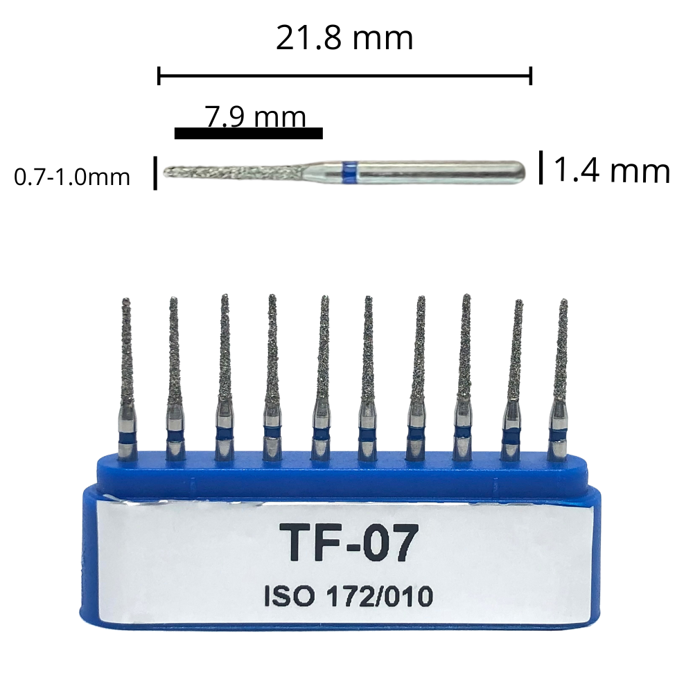 Fresa TF-07 Troncocónica Punta Plana DT caja