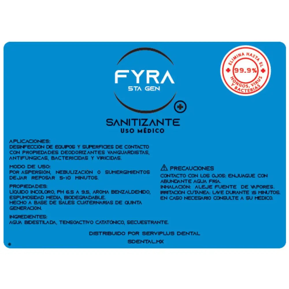 Fyra Azul 250 ml c/ atomizador- uso médico
