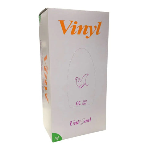 Guante Vinyl Libre De Polvo Transparente C/100 (Por peso) Uniseal