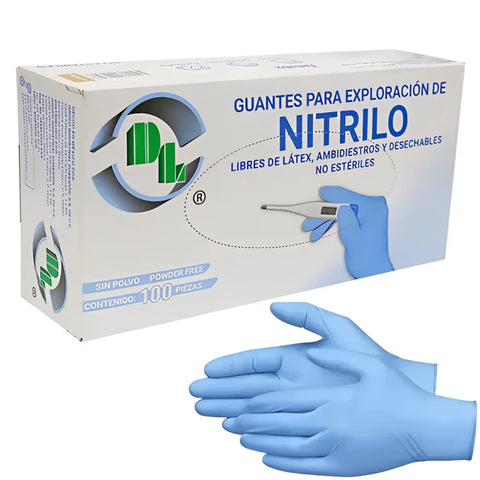 Guantes DL Nitrilo Caja C/100