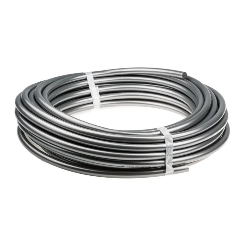 Rollo Manguera 6mm gris poliuretano (2.5 mt).