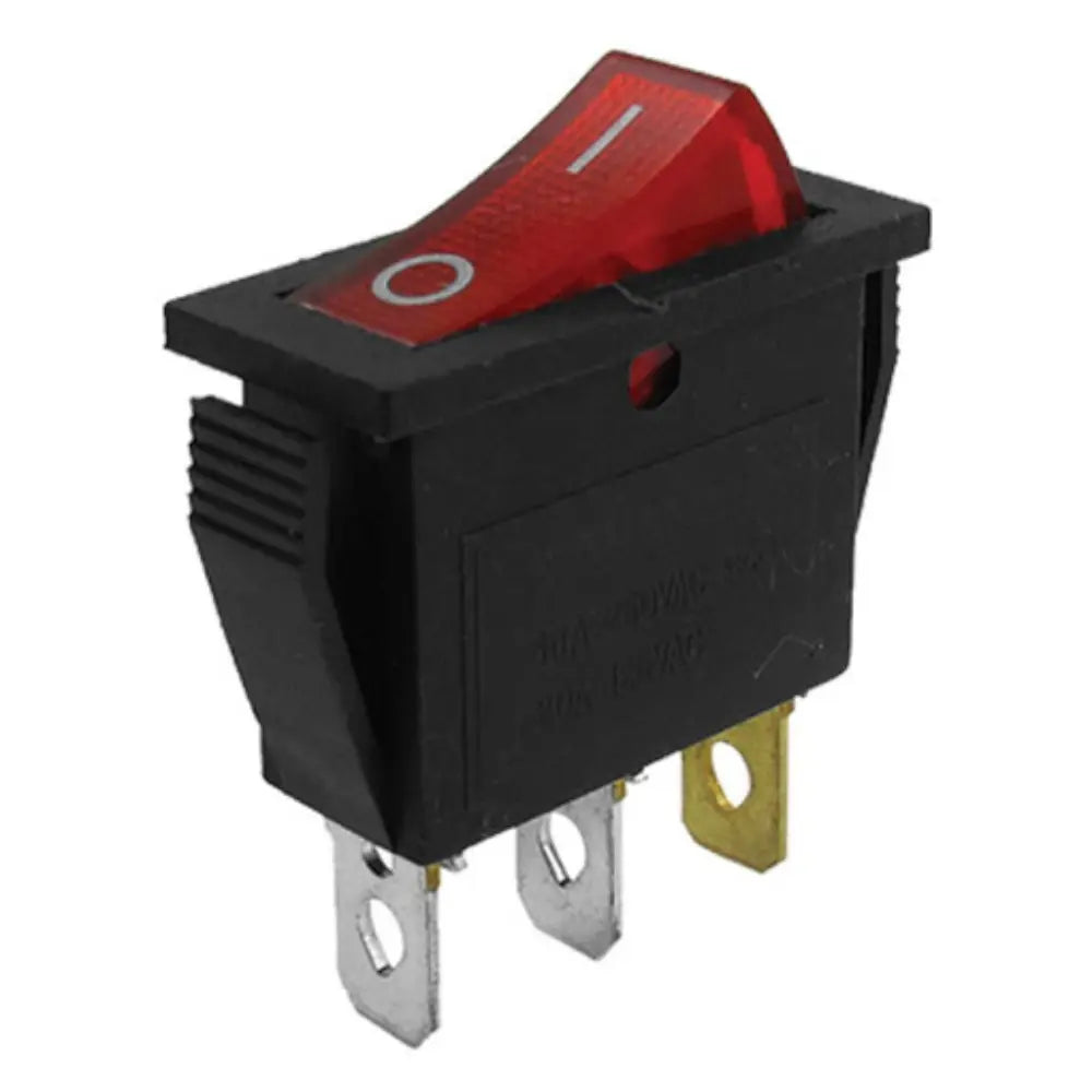 Switch Apagador Luz Roja Rectangular