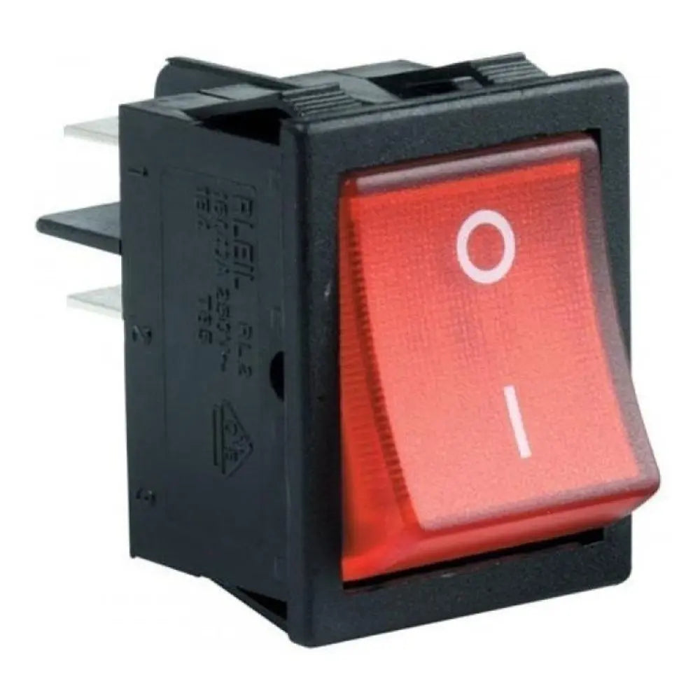 Switch Apagador Luz Rojo Cuadrado (4 Pines)