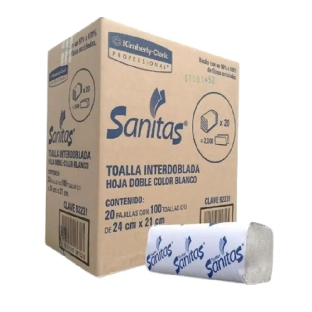 Toallas Interdobladas Blancas (Sanitas)