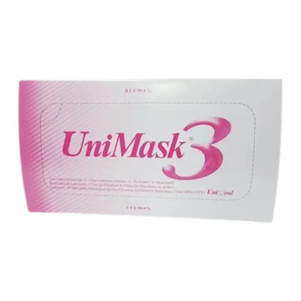 Unimask 3 Cubreboca Tricapa C/ 50 Uniseal