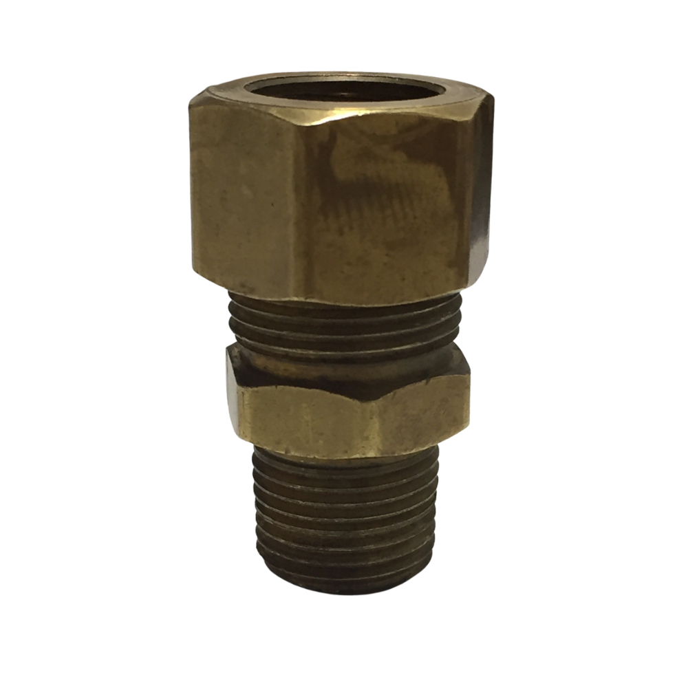 Conector Barril Recto 1/2” x 3/8” NPT Macho