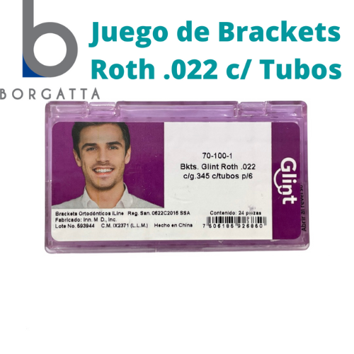 Brackets Roth .022 con Tubos 1er Molar Glint Borgatta