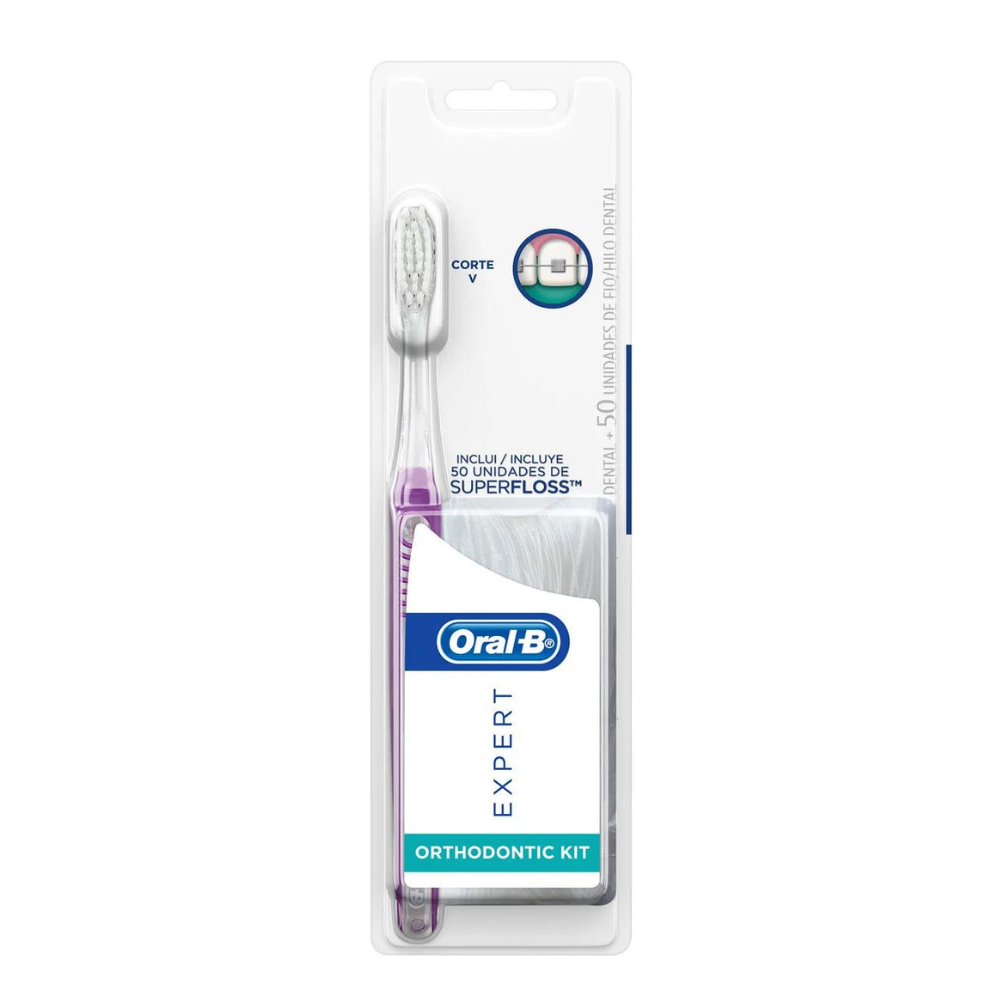 Kit Expert Cepillo Ortodoncia + Hilo Superfloss Oral-B