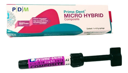 Micro Hybrid Jeringa 4.5g Resina Compuesta Prime Dent