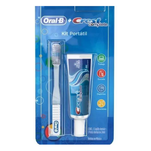 Cepillo Kit De Viaje (Portatil) Oral B Crest (Cepillo C/ Pasta)