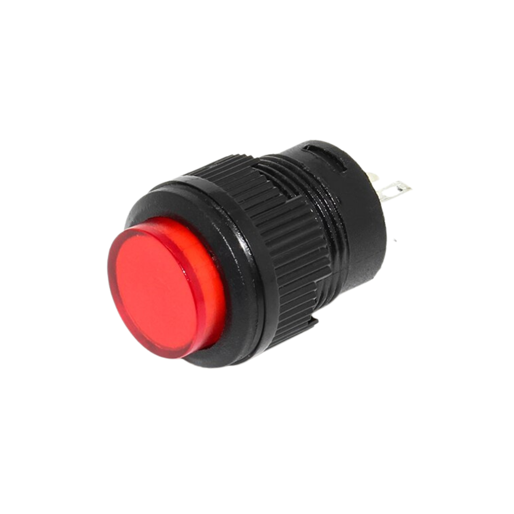 Push Button Rojo Led Redondo 3A 250VAC