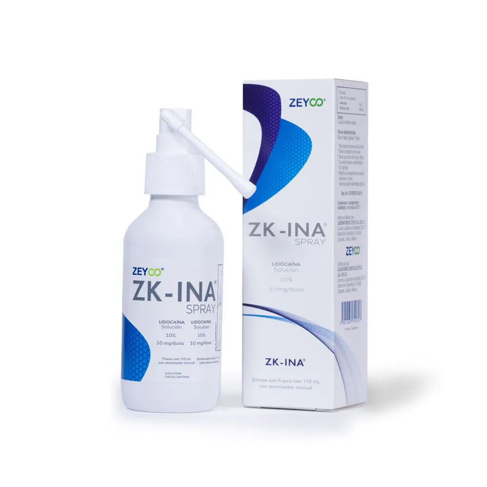 Zk-Ina Anestesia Topica Spray 115ml Zeyco