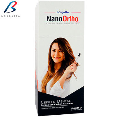 Cepillo Dental Nano Ortho Caja C/ 12 Borgatta