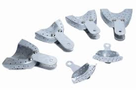 Cuacharillas C/10 DT Aluminio Porta Impresiones Perforados (Cribadas Dentados) Adulto