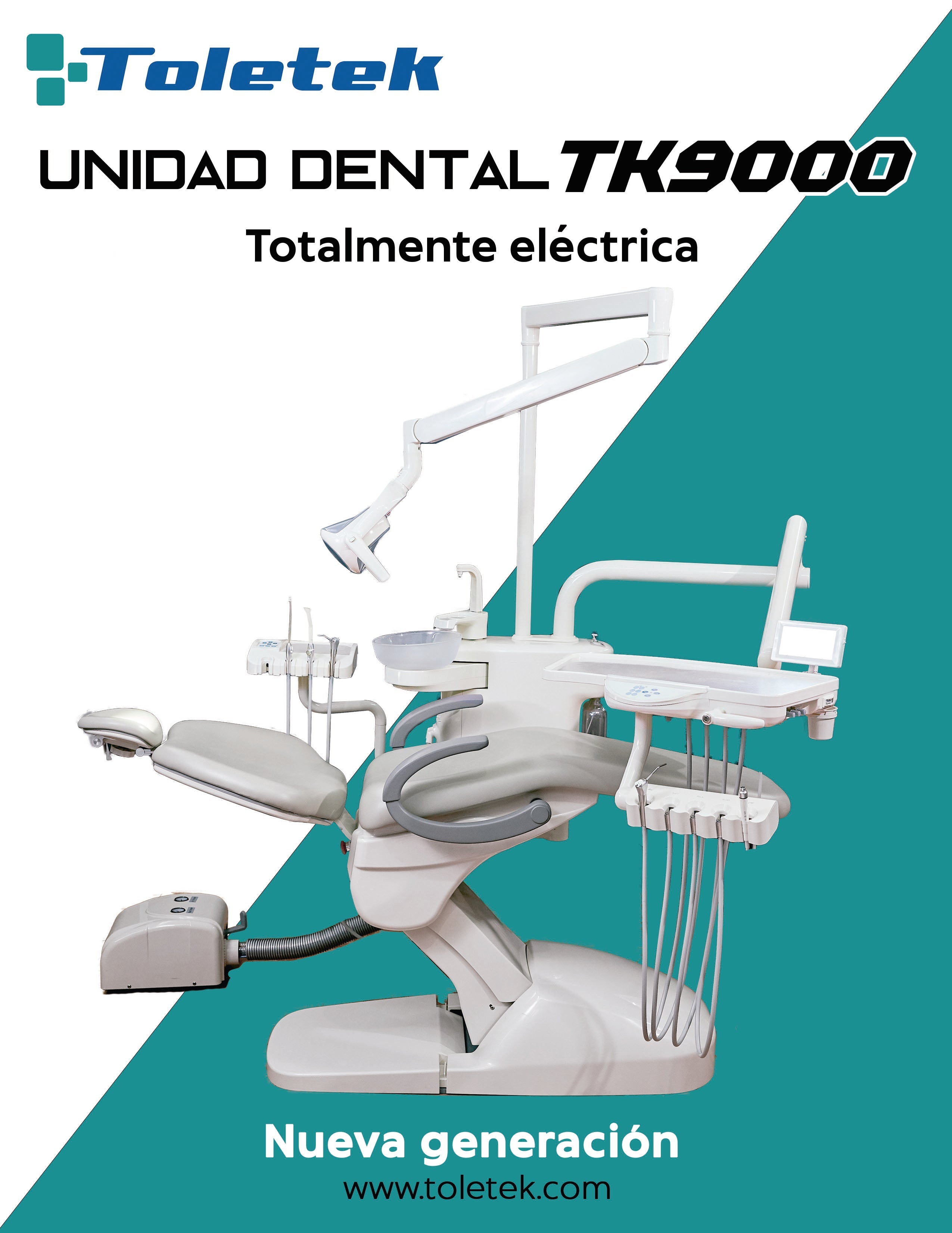 Sillón TK9000 Toletek (Unidad dental) - SDENTAL.MX Deposito Dental