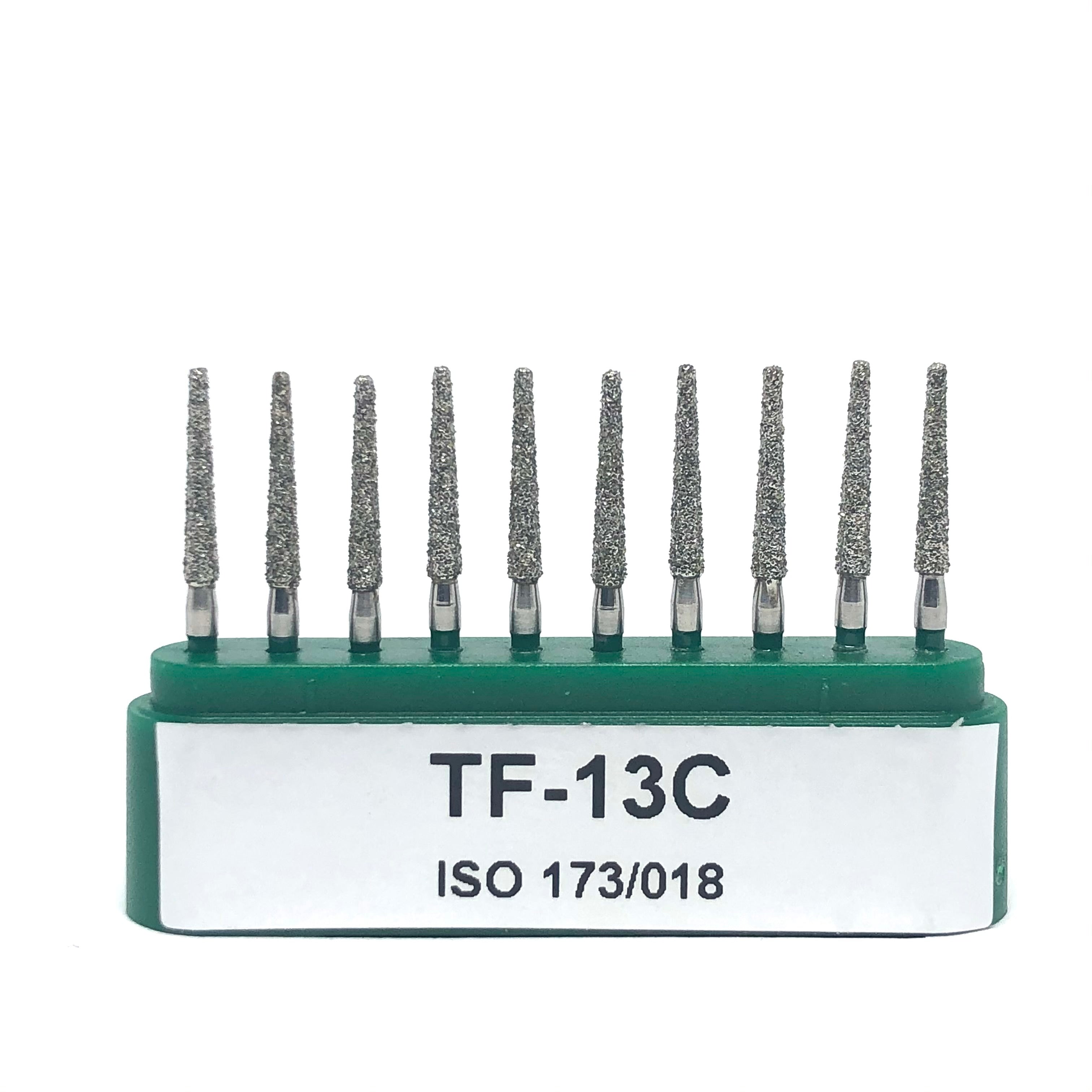 TF-13C Troncocónica Punta Plana Fresa Diamante Grano Grueso 10 pz. DT