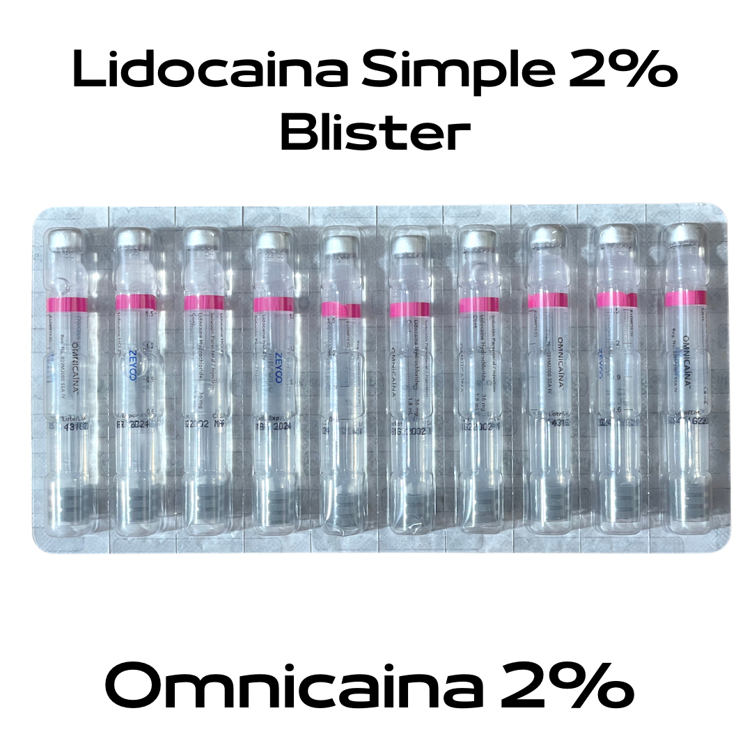 Omnicaina Plastico Blister C/10 Anestesia Cartucho Zeyco
