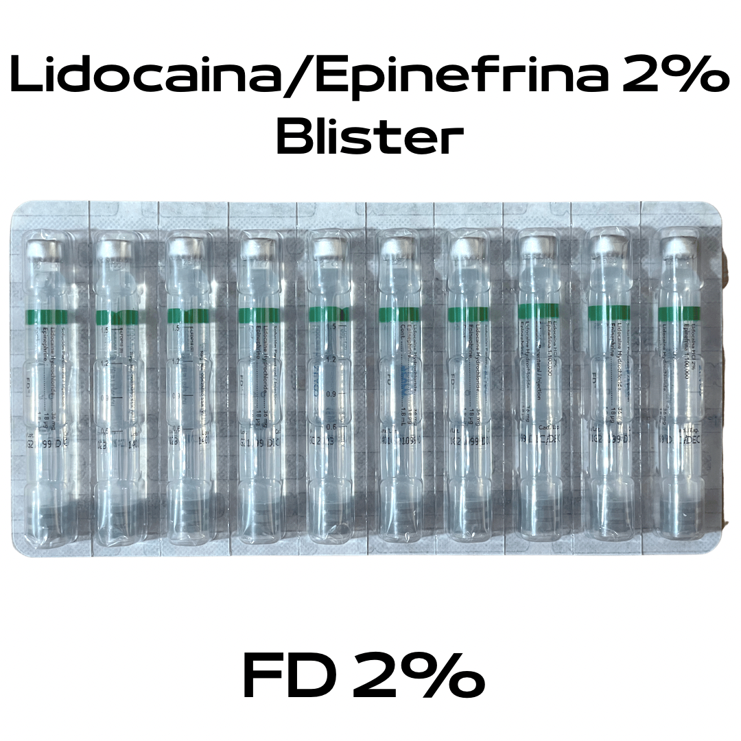 FD 2% Plastico Blister C/10 Anestesia Cartucho Zeyco