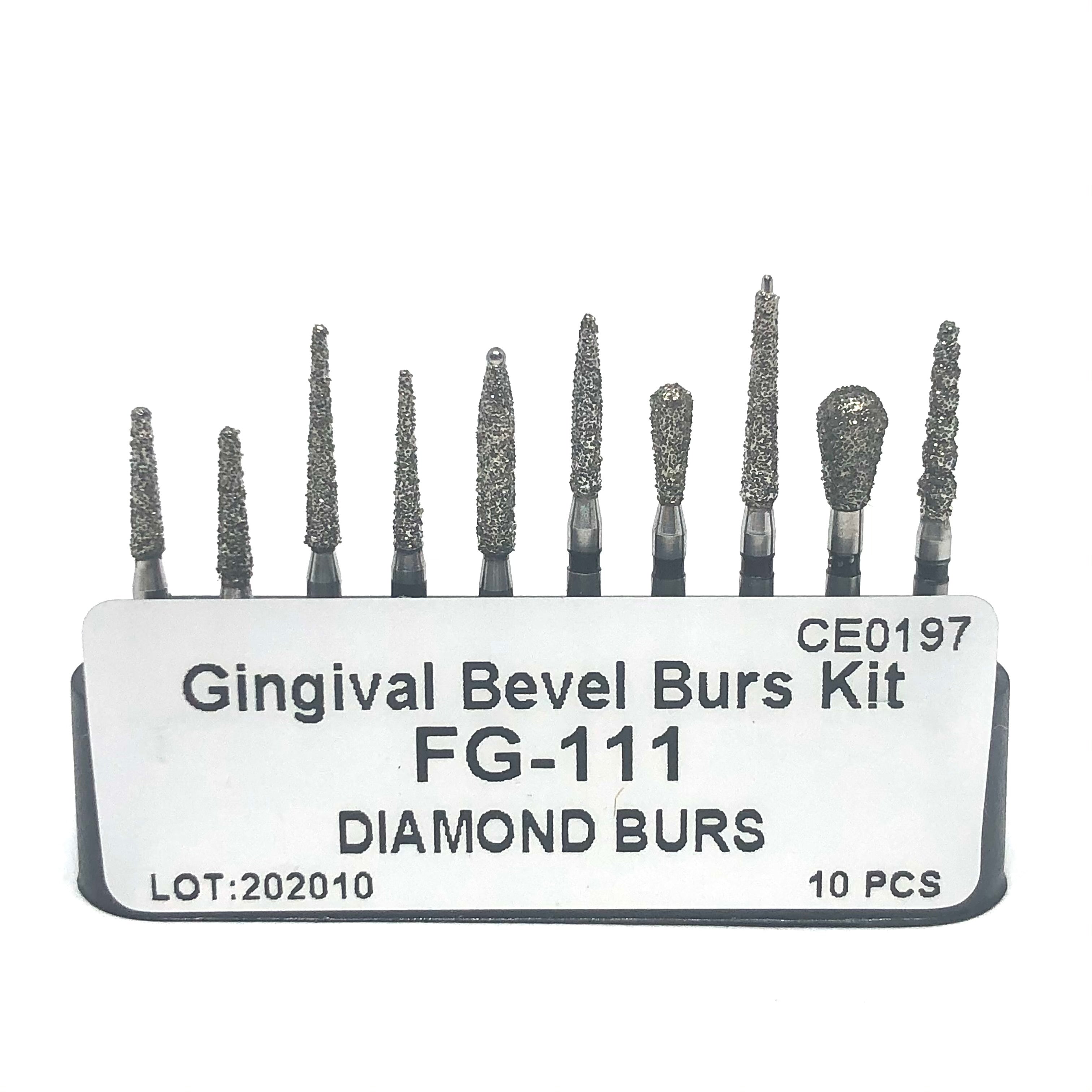 Kit Fresas FG-111 Biselado Gingival DT