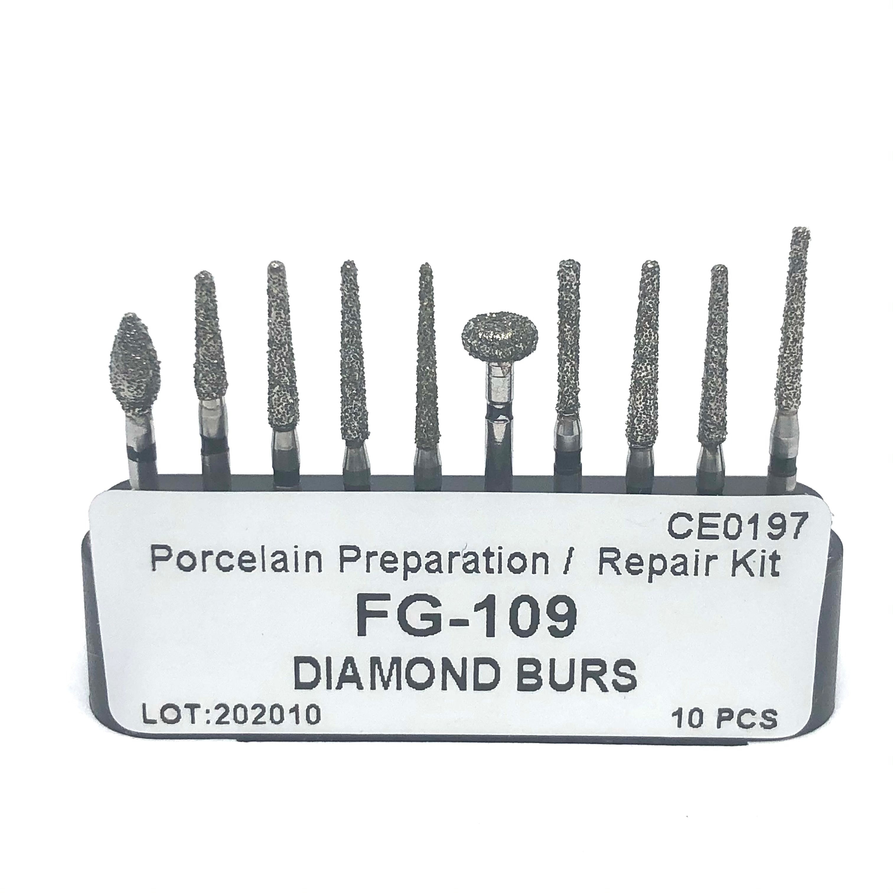 Kit Fresas FG-109 Preparacion / Reparacion PorcelanaDT