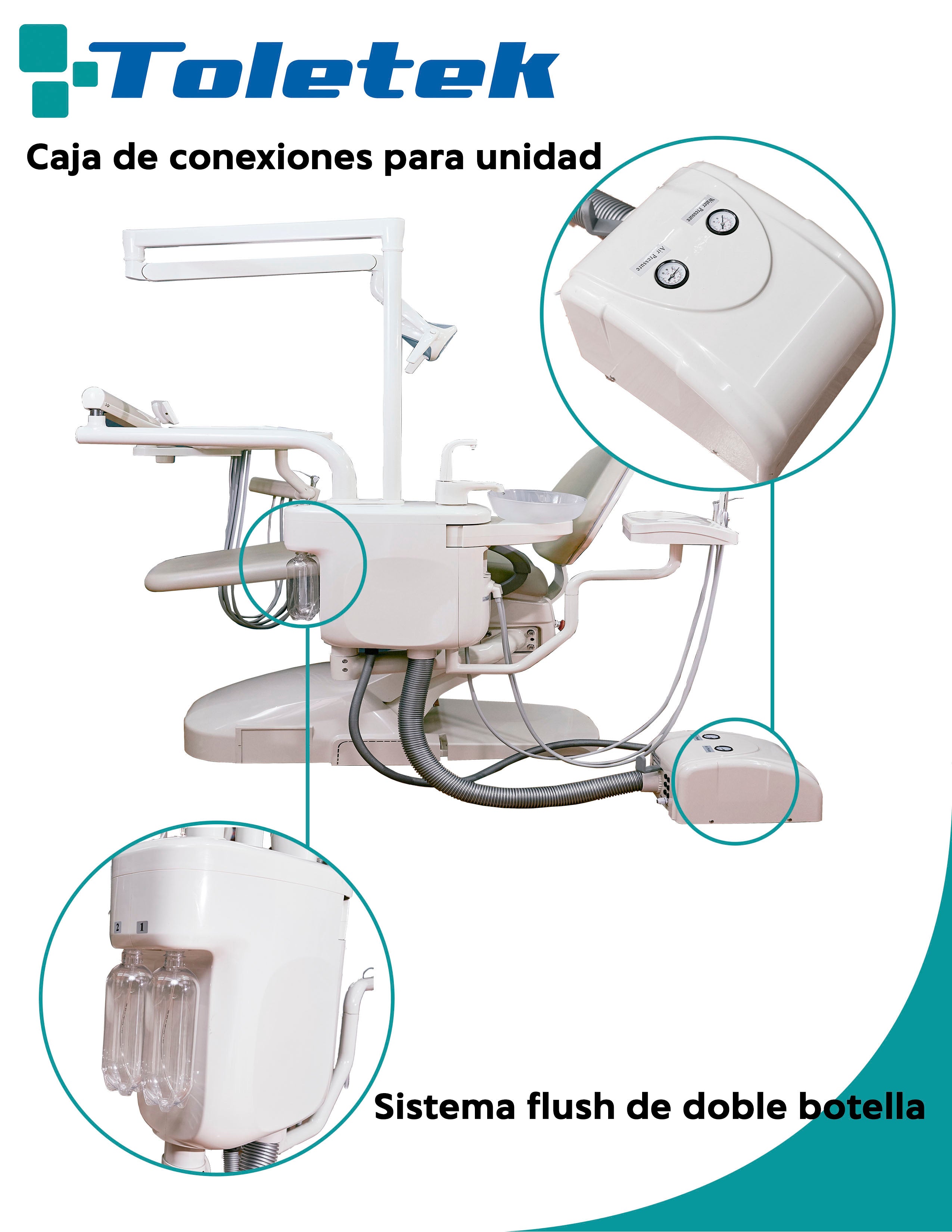 Sillón TK9000 Toletek (Unidad dental) - SDENTAL.MX Deposito Dental