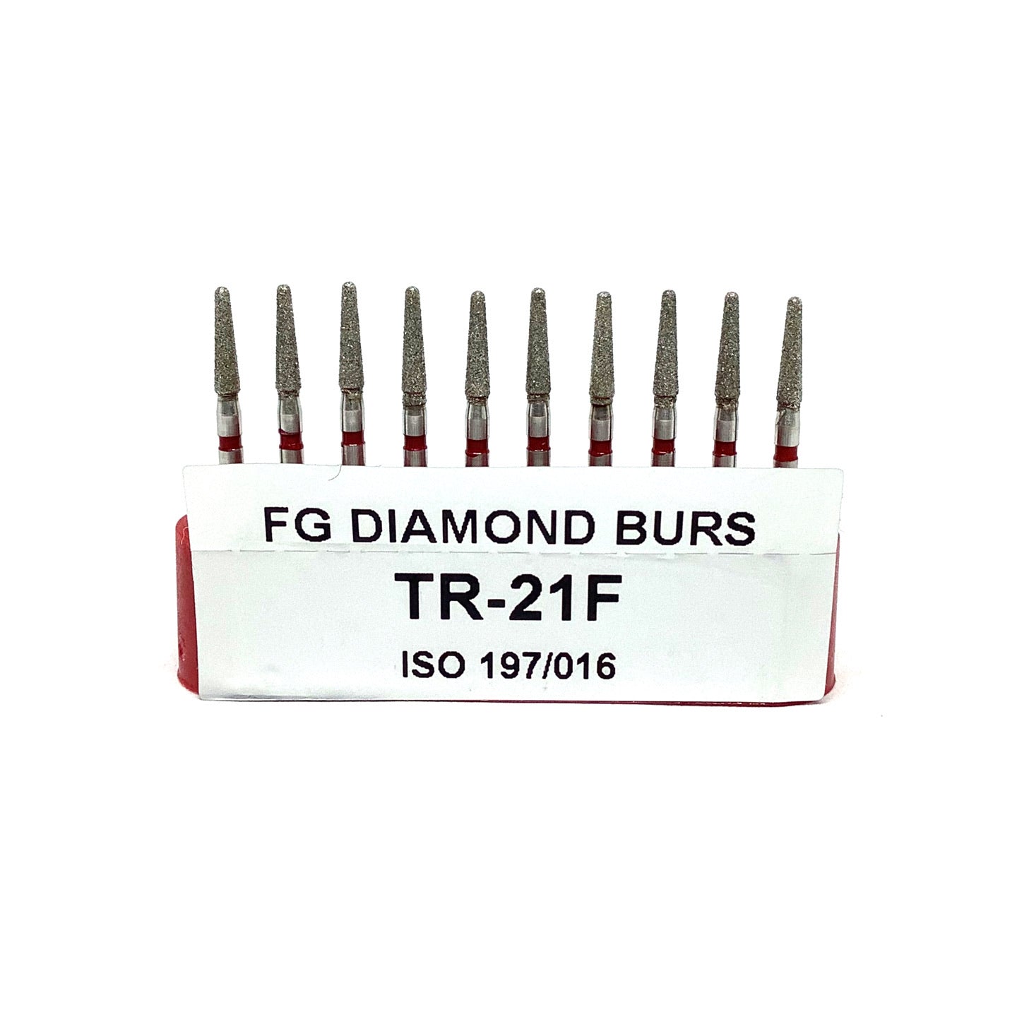 TR-21F Troncocónica Redondeada Fresa Diamante Grano Fino 10 pz. DT