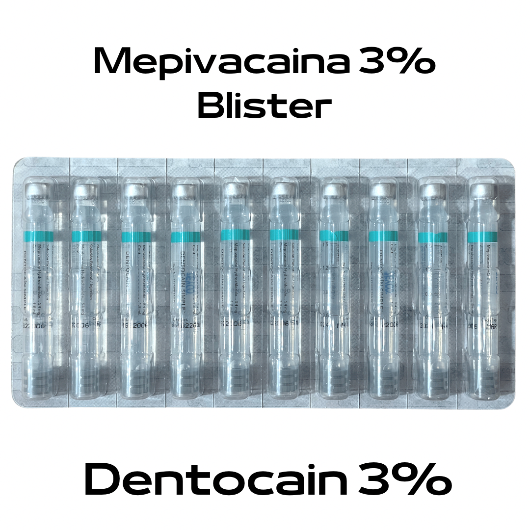 Dentocain 3% Plastico Blister C/10 Anestesia Cartucho Zeyco