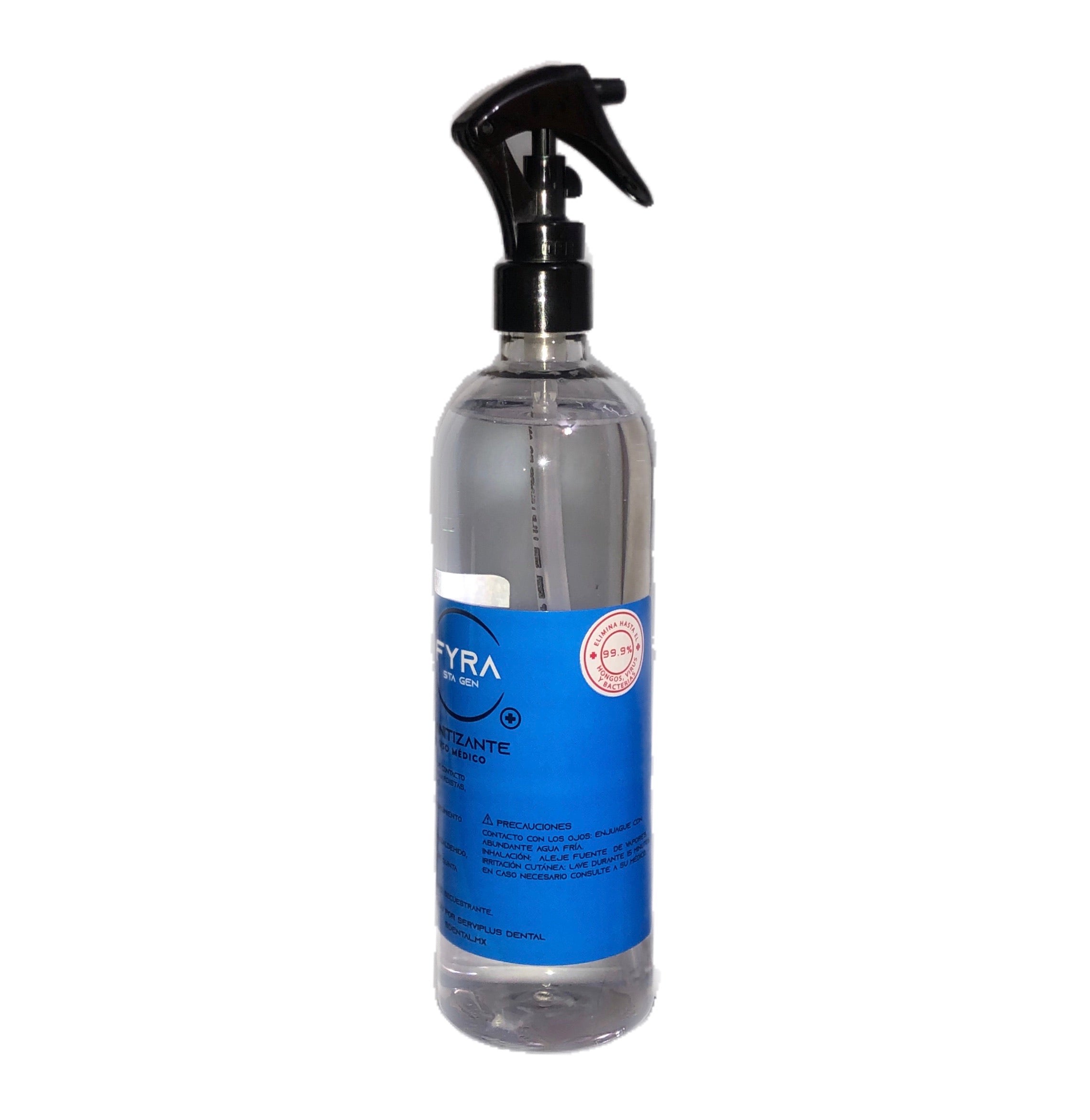 Fyra Azul 500 ml c/ aspersor- uso médico - SDENTAL.MX Deposito Dental