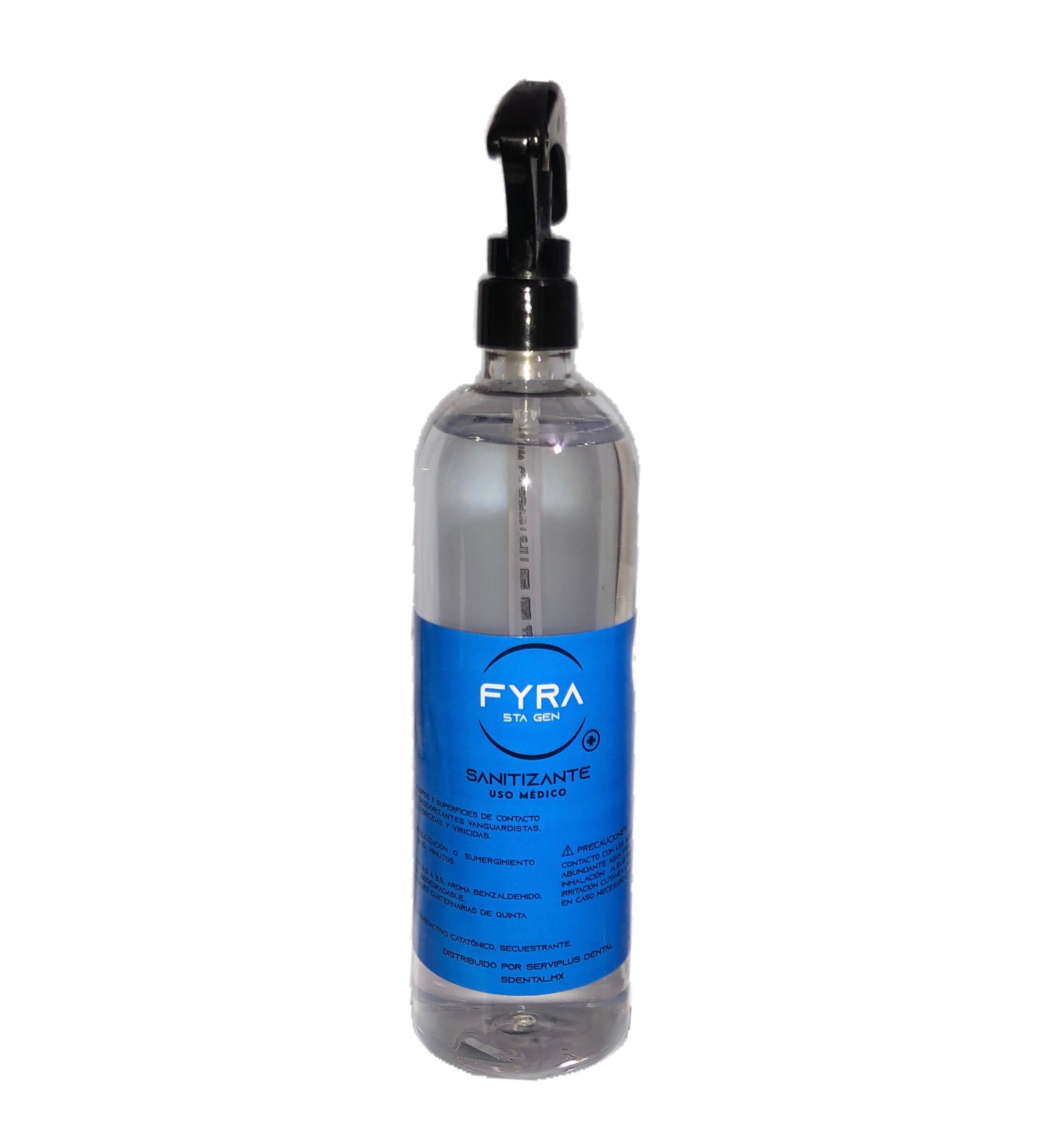 Fyra Azul 500 ml c/ aspersor- uso médico - SDENTAL.MX Deposito Dental